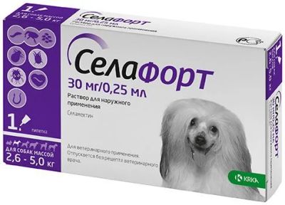 Лот: 18412011. Фото: 1. Селафорт (Selafort) ,30 мг для... Лекарства для животных, ветеринарные препараты