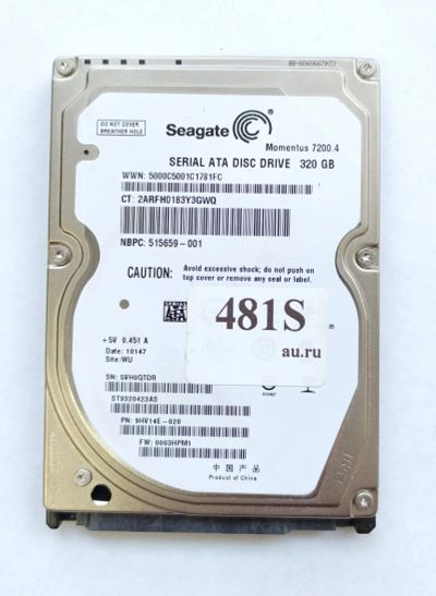 Лот: 18445305. Фото: 1. Жесткий диск SATA-II 2,5 Seagate... Жёсткие диски (HDD)