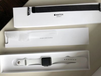 Лот: 17828601. Фото: 1. Apple watch series 3 38mm gps... Смарт-часы, фитнес-браслеты, аксессуары