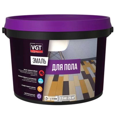 Лот: 24090475. Фото: 1. Эмаль VGT, ВД-АК-1179, для пола... Краски, лаки, растворитель
