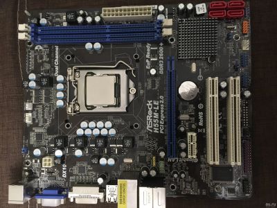 Лот: 15427705. Фото: 1. Asrock h55m-le + i3. Материнские платы