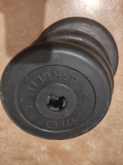 Лот: 18602505. Фото: 1. Диск обрезиненный (MB Barbell... Штанги, блины