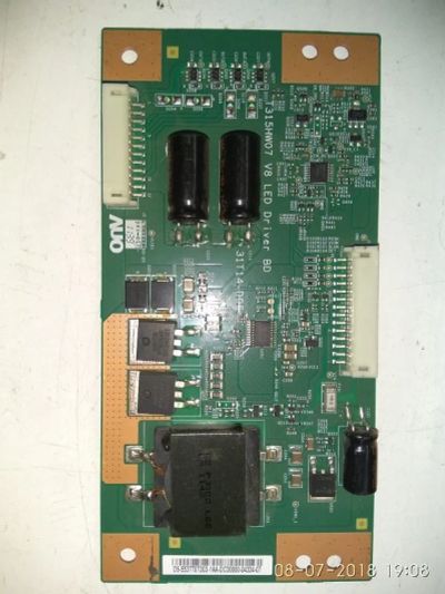 Лот: 11795529. Фото: 1. led driver T315HW07 V8 31T14-D06... Запчасти для телевизоров, видеотехники, аудиотехники