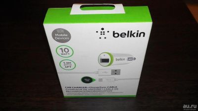 Лот: 8262614. Фото: 1. Автомобильное зарядное Belkin... Зарядные устройства, блоки питания, адаптеры сетевые для смартфонов