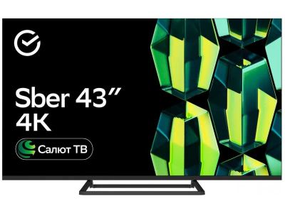 Лот: 25109216. Фото: 1. LED телевизор Sber SDX-43U4128... Телевизоры