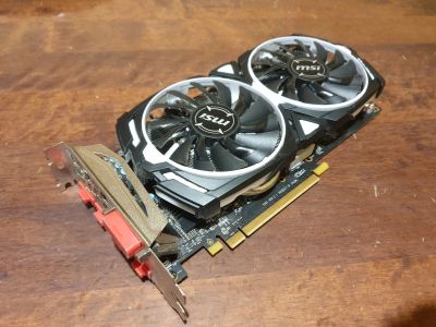 Лот: 13319985. Фото: 1. Видеокарта MSI Radeon RX 570 ARMOR... Видеокарты