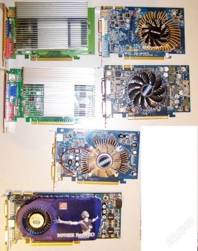 Лот: 129575. Фото: 1. 6 нерабочих видеокарт PCI-E. Видеокарты