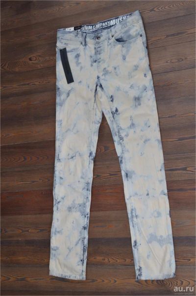 Лот: 8425897. Фото: 1. Джинсы Krew CM bleached slim fit... Брюки, джинсы, шорты