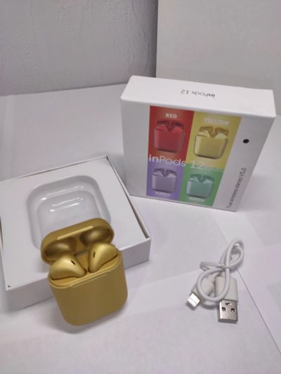 Лот: 16979356. Фото: 1. 🔥i12 TWS Airpods беспроводные... Наушники, гарнитуры