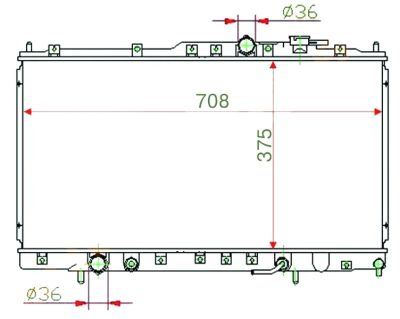 Лот: 3729125. Фото: 1. Радиатор mitsubishi galant/legnum... Двигатель и элементы двигателя