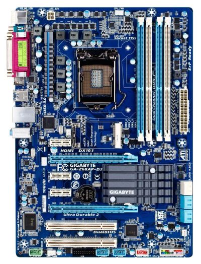 Лот: 9704526. Фото: 1. Gigabyte GA-Z68AP-D3 + Core i5-2500K... Материнские платы