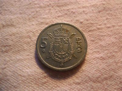 Лот: 1366724. Фото: 1. Испания, 5 песет. 1975 год. Европа