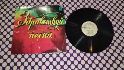Лот: 22555982. Фото: 1. " Здравствуй песня " большая виниловая... Аудиозаписи