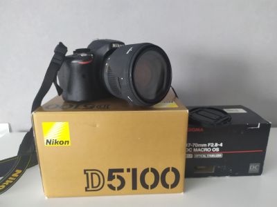 Лот: 13412357. Фото: 1. Фотоаппарат Nikon D5100 с объективом... Цифровые зеркальные