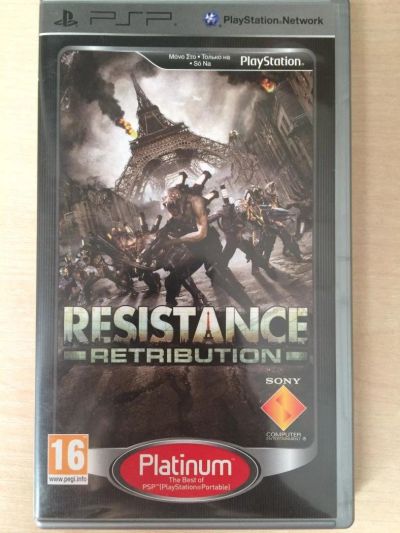 Лот: 9278024. Фото: 1. Диск для PSP. Resistance retribution... Игры для консолей