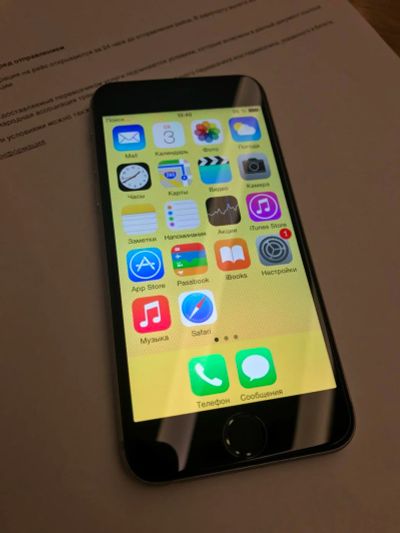 Лот: 10420625. Фото: 1. iPhone 6 16gb dark grey. Айфон... Смартфоны