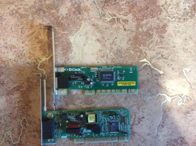Лот: 11490385. Фото: 1. Две сетевых карты PCI одним лотом. Сетевые карты
