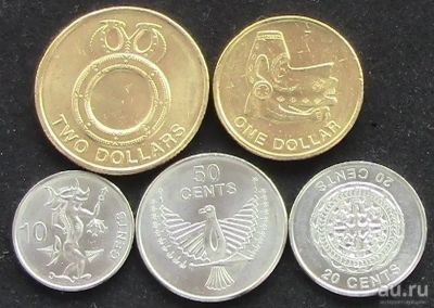 Лот: 9228722. Фото: 1. Соломоновы острова 5 монет = АНЦ... Австралия и Океания