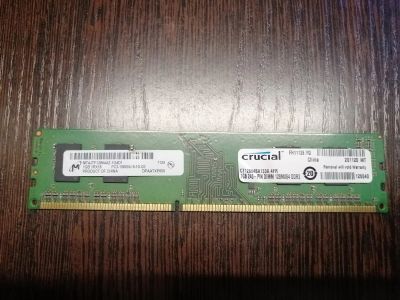 Лот: 16473567. Фото: 1. Память DDR3 1Gb Crucial. Оперативная память