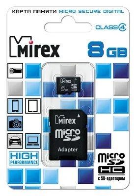 Лот: 12752744. Фото: 1. 8GB Карта памяти MicroSDHC MIREX... Карты памяти