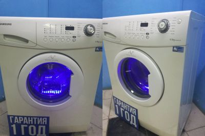 Лот: 17731884. Фото: 1. Стиральная машина Samsung wf 6450s7w... Стиральные машины