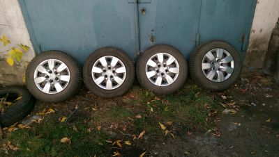 Лот: 12206521. Фото: 1. Колеса Шины 205 65 R15 Honda. Шины на дисках