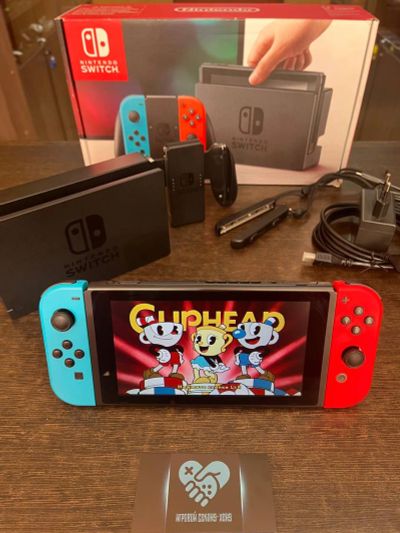 Лот: 17544180. Фото: 1. Nintendo Switch 128gb Прошитый... Игровые приставки, консоли