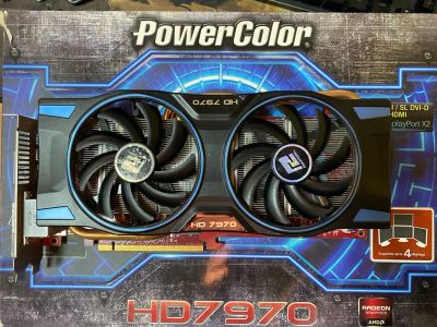 Лот: 17230377. Фото: 1. Видеокарта PowerColor HD7970 3Gb... Видеокарты