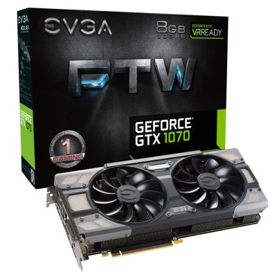 Лот: 9323778. Фото: 1. evga GeForce GTX 1070 ftw gaming... Видеокарты
