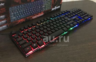 Лот: 19277667. Фото: 1. Игровая клавиатура с RGB подсветкой... Клавиатуры и мыши