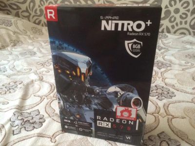 Лот: 9863771. Фото: 1. Видеокарта Radeon RX 570 Sapphire... Видеокарты