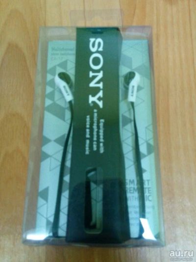Лот: 10506714. Фото: 1. Проводные наушники sony бело/черные. Наушники, гарнитуры