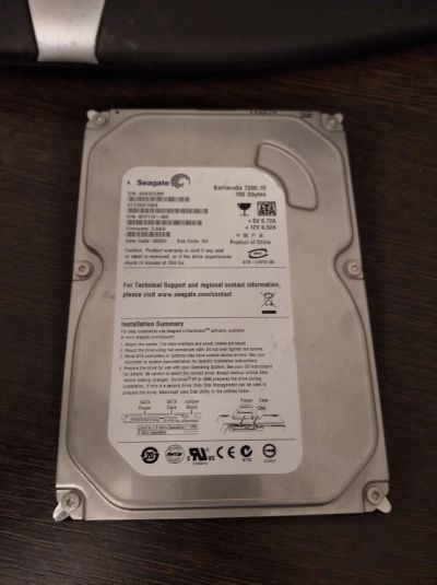 Лот: 16973817. Фото: 1. Жесткий диск Seagate ST3160215AS... Жёсткие диски (HDD)