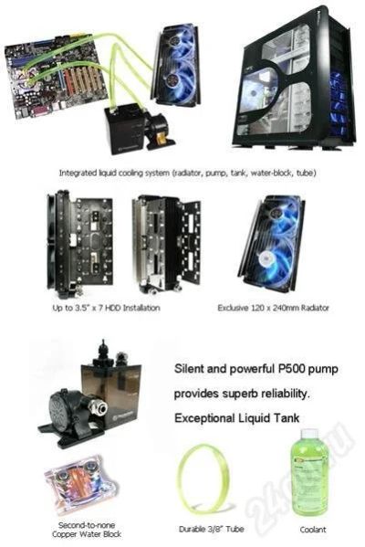 Лот: 655181. Фото: 1. Корпус с водянкой Thermaltake... Корпуса, блоки питания