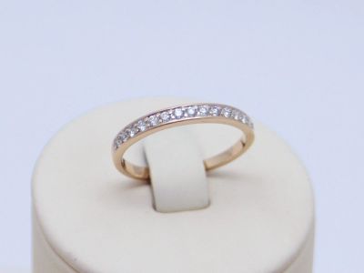Лот: 12745159. Фото: 1. ЗОЛОТОЕ КОЛЬЦО С БРИЛЛИАНТАМИ... Кольца, перстни