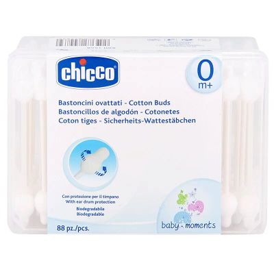 Лот: 23732507. Фото: 1. Chicco Baby Moments Палочки ватные... Лекарства