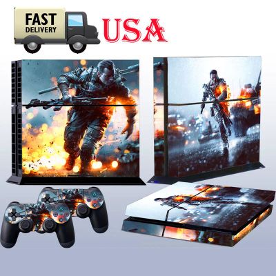 Лот: 4656790. Фото: 1. Наклейка виниловая на PS4 Battle... Запчасти для игровых приставок, консолей