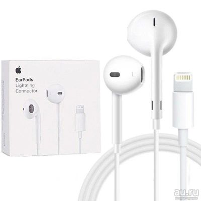 Лот: 13776762. Фото: 1. Наушники Apple EarPods Lightning... Наушники, гарнитуры