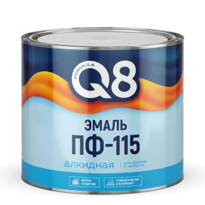 Лот: 25394934. Фото: 1. Эмаль Formula Q8, ПФ-115, алкидная... Краски, лаки, растворитель