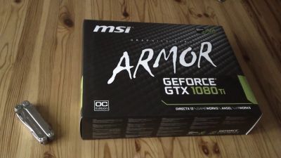 Лот: 11043428. Фото: 1. Видеокарта msi gtx 1080ti armor... Видеокарты