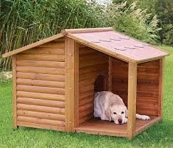 Лот: 4022292. Фото: 1. Будка для собаки деревянная с... Домики, переноски, клетки, когтеточки