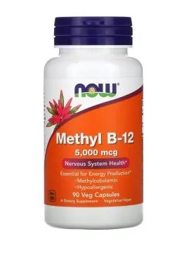 Лот: 22072475. Фото: 1. Now Foods, Метил В-12, капсулы... Народная медицина, БАДы