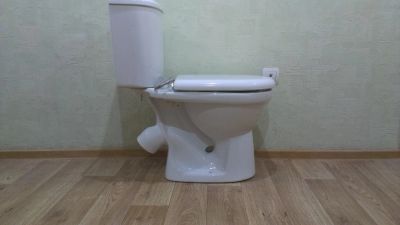 Лот: 10888422. Фото: 1. Унитаз с бочком Сантек Бореаль... Унитазы, биде