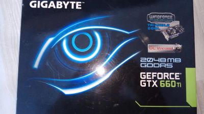 Лот: 11228441. Фото: 1. Видеокарта Gigabyte GeForce 660ti... Видеокарты