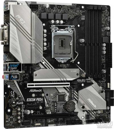Лот: 18331885. Фото: 1. ASRock B365M PRO4 B365M PRO4. Материнские платы