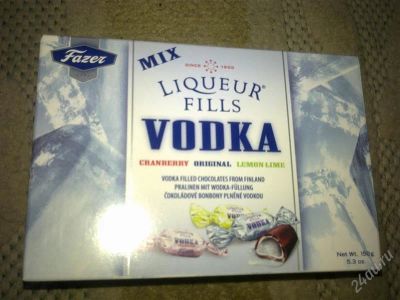 Лот: 1319797. Фото: 1. конфеты Fazer Liqueur Vodka MIX... Другое (кондитерские изделия, конфеты)