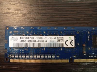 Лот: 24907050. Фото: 1. Память DIMM DDR3L 4096MB PC12800... Оперативная память