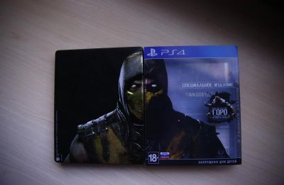 Лот: 7237494. Фото: 1. Диск Mortal Kombat X PS4 Steelbox... Игры для консолей