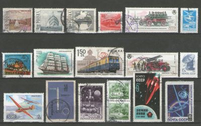 Лот: 18381654. Фото: 1. Лот Марок Техника, Транспорт... Марки