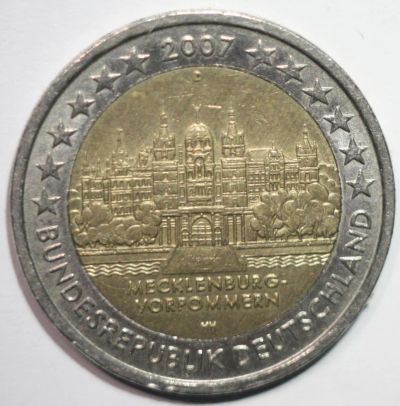 Лот: 2450557. Фото: 1. 2 евро 2007 год. D. Германия... Европа